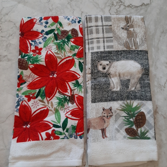 ❤ Set of 2 Xmas Kitchen Towels